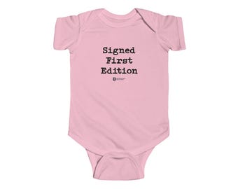 Signed First Edition - Mom - baby bodysuit | Newborn milestone onesie
