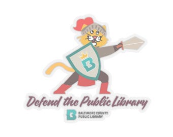 Defend the Public Library Kiss-Cut Sticker