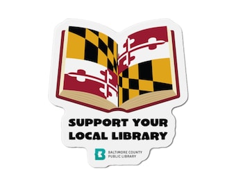 Maryland Reads Die-Cut Magnet