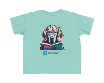 Paws Up for Reading! Toddler Tee - Library Kids Shirt, Book Lover Child Tshirt, Comfy Cotton Toddler