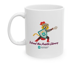 Defend the Public Library Mug | Ceramic coffee cup