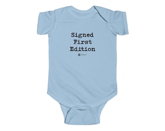Signed First Edition - Mom + Mom - baby bodysuit | Newborn milestone onesie