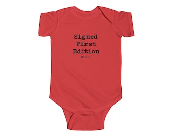 Signed First Edition - Dad + Dad - baby bodysuit | Newborn milestone onesie