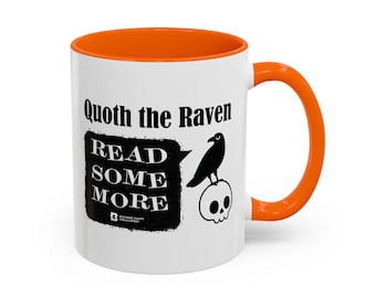 Quoth the Raven Coffee Mug, Edgar Allan Poe Literary Gift