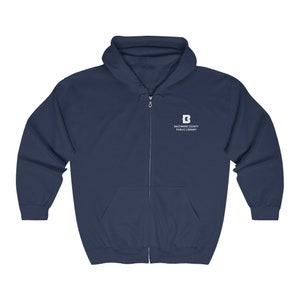 Printed Library Heavy Blend Full Zip Hooded Sweatshirt