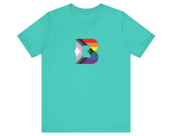 Progress Pride B Unisex Jersey Short Sleeve Tee