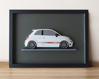 Lot De 2 Coques Phares Antibrouillard Avant Fiat 500 2011-2015 Uieohout - Texture Fibre De Carbone