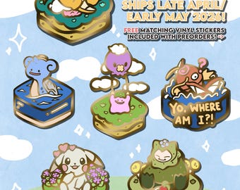 Reserva de pines esmaltados de Pokopia (ENVÍOS EN ABRIL/MAYO DE 2026)