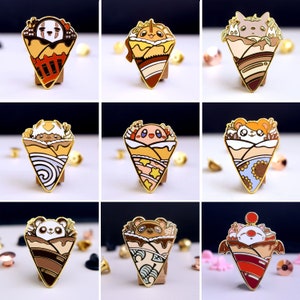 Crepe Enamel Pins