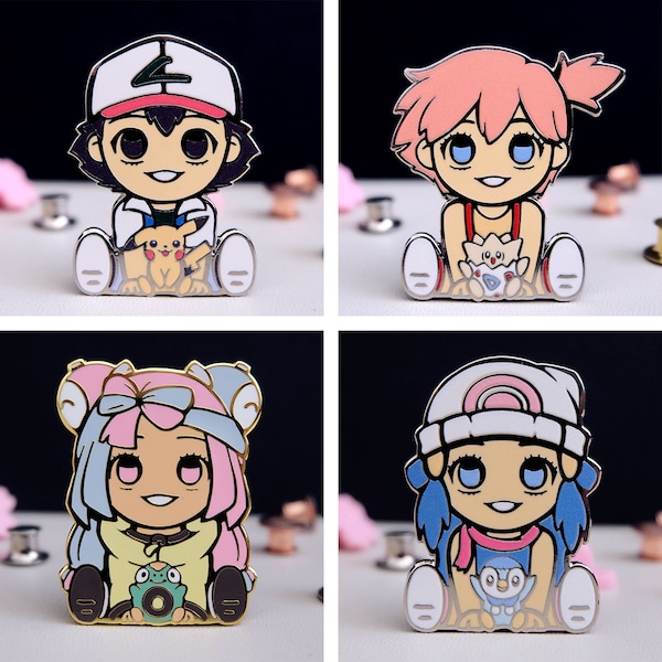Chibi Trainer Enamel Pins