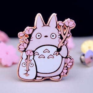 PREORDER: Cherry Blossom Totoro Enamel Pin (SHIPS JUNE 2026)