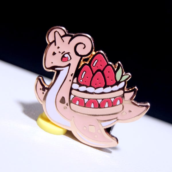 Strawberry Shortcake Lapras Enamel Pin