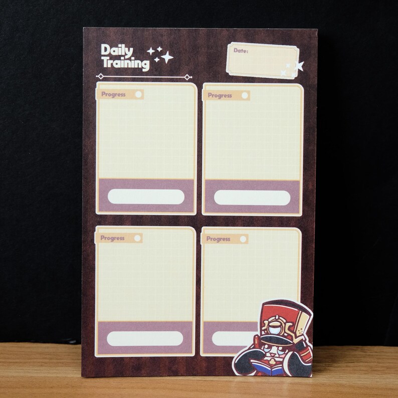 Training Kit Notepad Sample Honkai Star Rail Notepad: Daily Training (50 PAGES, NON-STICKY) - Etsy