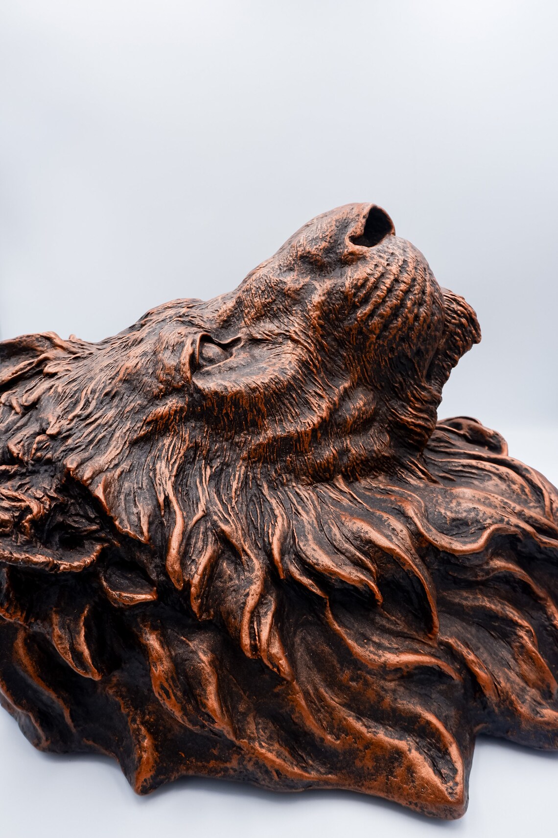 Paper mache resin lion head wall mount home decoration hand Etsy