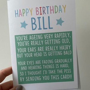 Poème d'anniversaire vieillissant | Carte OAP