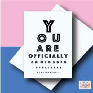 d'anniversaire OAP Eyetest | Carte amusante pour OAP