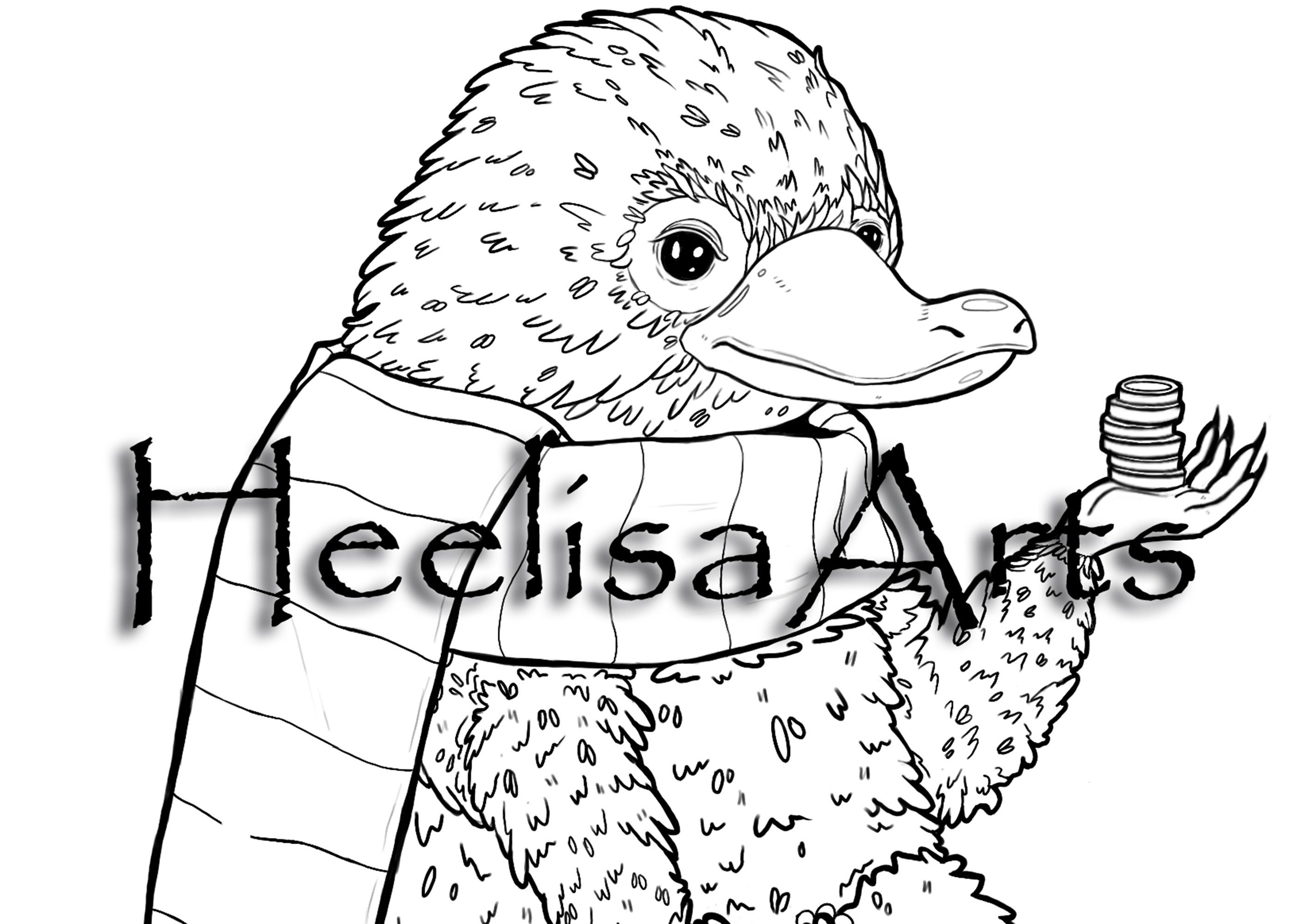 Downloadable coloring page Harry Potter coloring page | Etsy