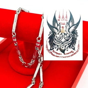 Peacock Pair Yant 28 inches 5.5 mm Thickness, Stainless Steel Chain with M Clasp, Necklaces for Men,Birthday Gift for Him
