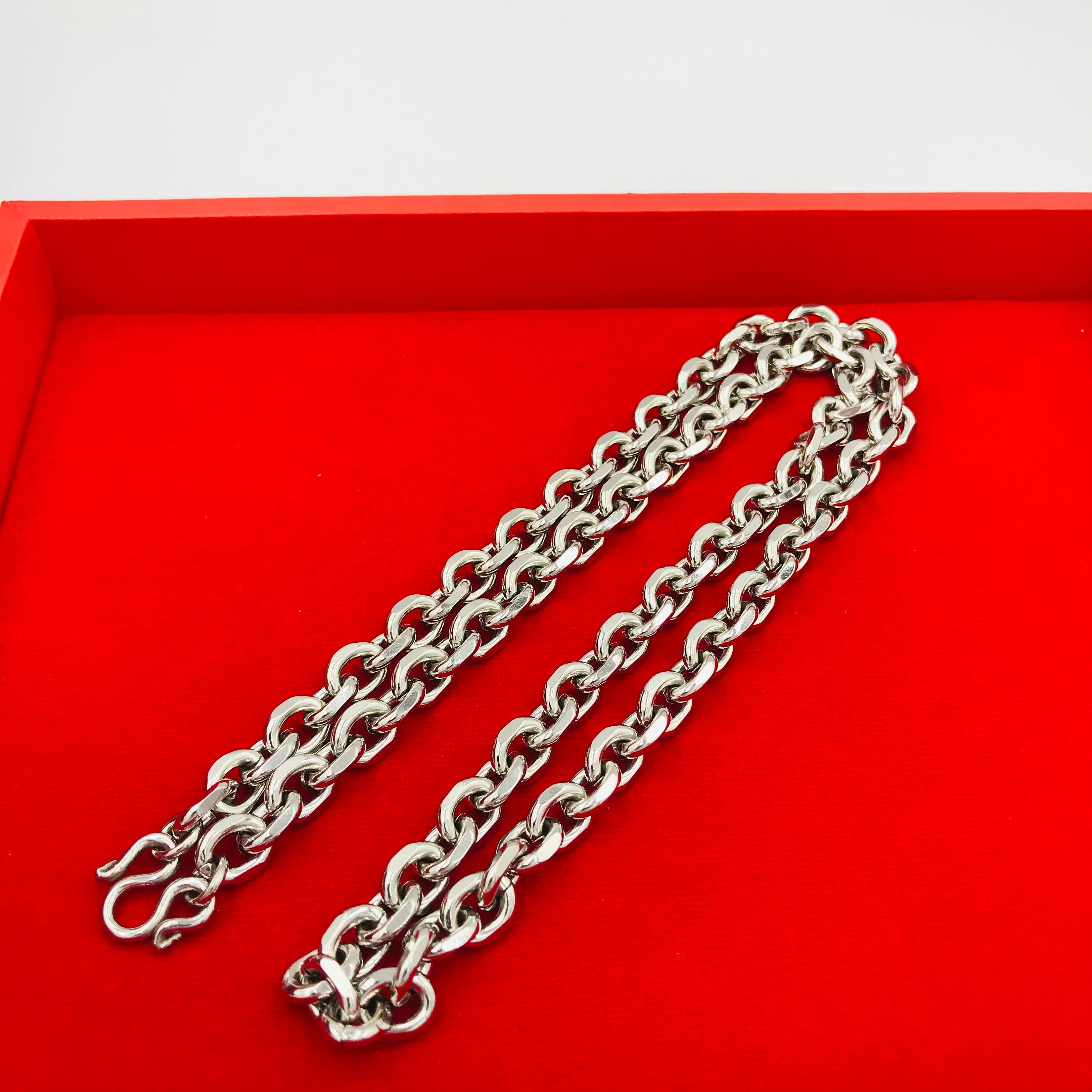 24 26 inches 8 mm Thickness Stainless Steel Chain with M Etsy