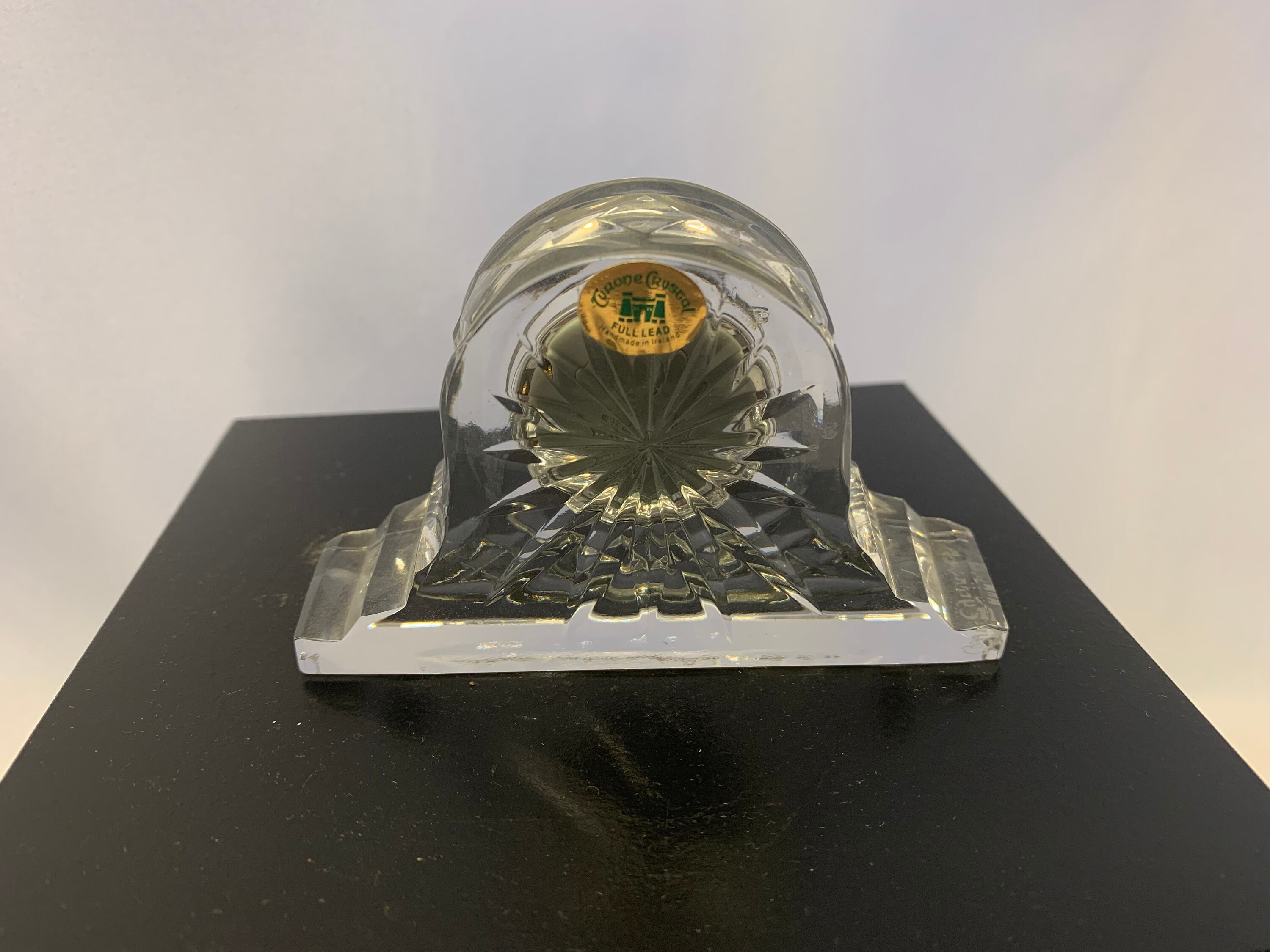 Tyrone Crystal Miniature Mantle Clock Etsy Ireland