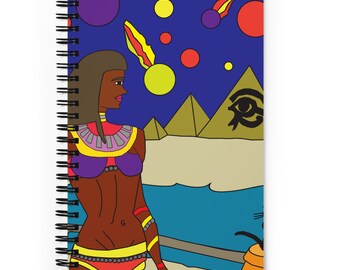 Egyptian Lady | Art Spiral notebook