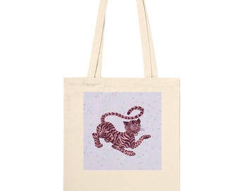 Confetti Tiger | Premium Tote Bag Natural