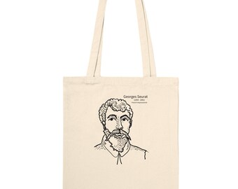 Georges Seurat - Impressionist Painter | Premium Tote Bag Natural