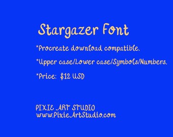 Stargazer Procreate Font