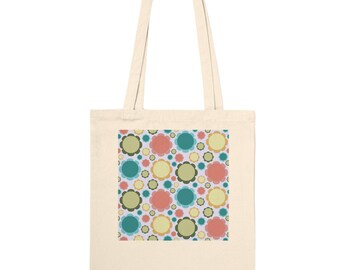 Mod Flower - Circles | Premium Tote Bag Natural