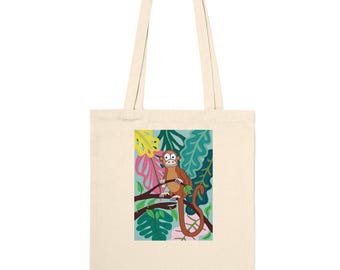 Jungle Monkey | Premium Tote Bag Natural