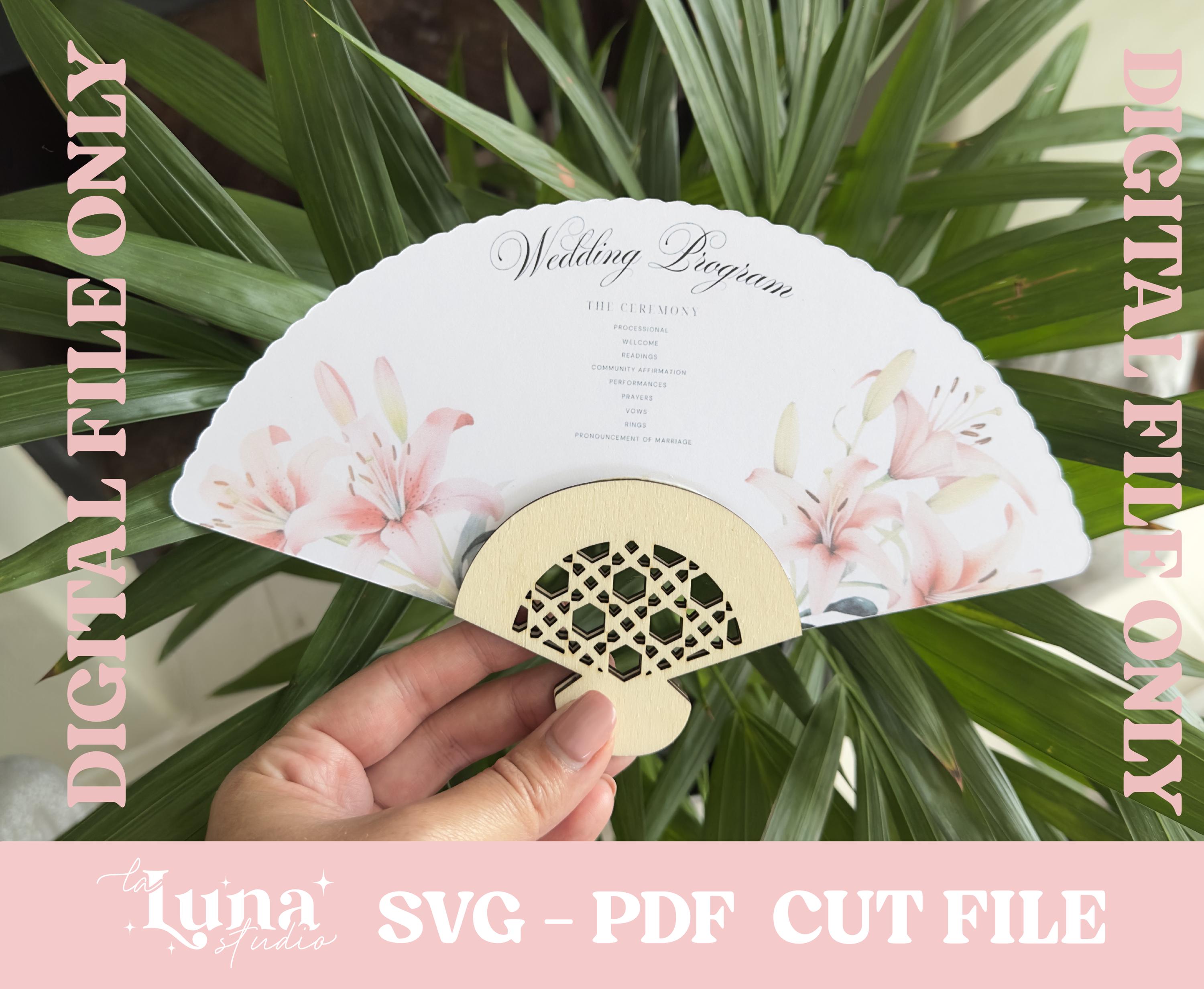 Scallop Wedding Programs