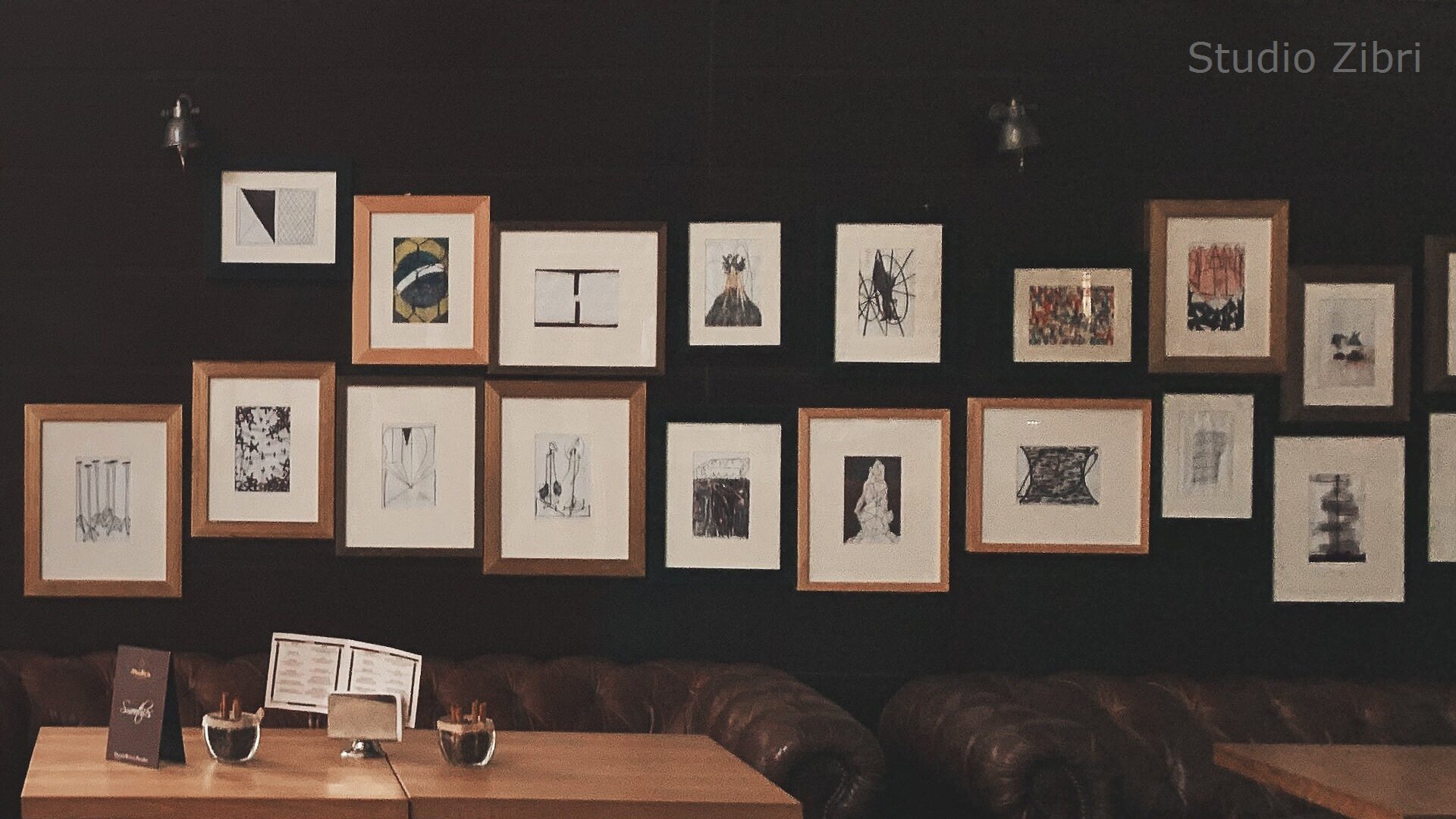 Gallery Wall Zoom Background Pack II Instant Download Virtual