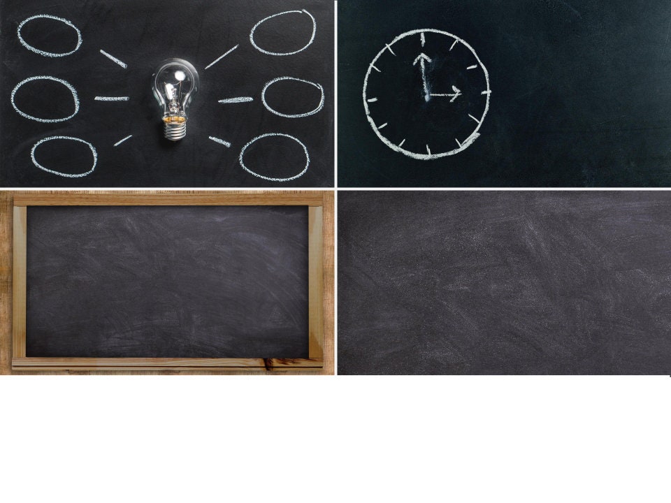 Chalkboard Zoom Background Pack for Teachers and Virtual Classroom, Instant Download, Virtual