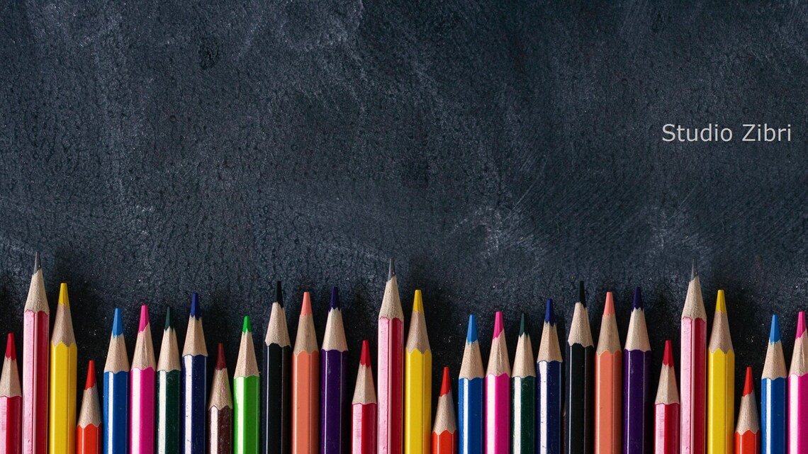 Chalkboard Zoom Background Pack for Teachers and Virtual Classroom