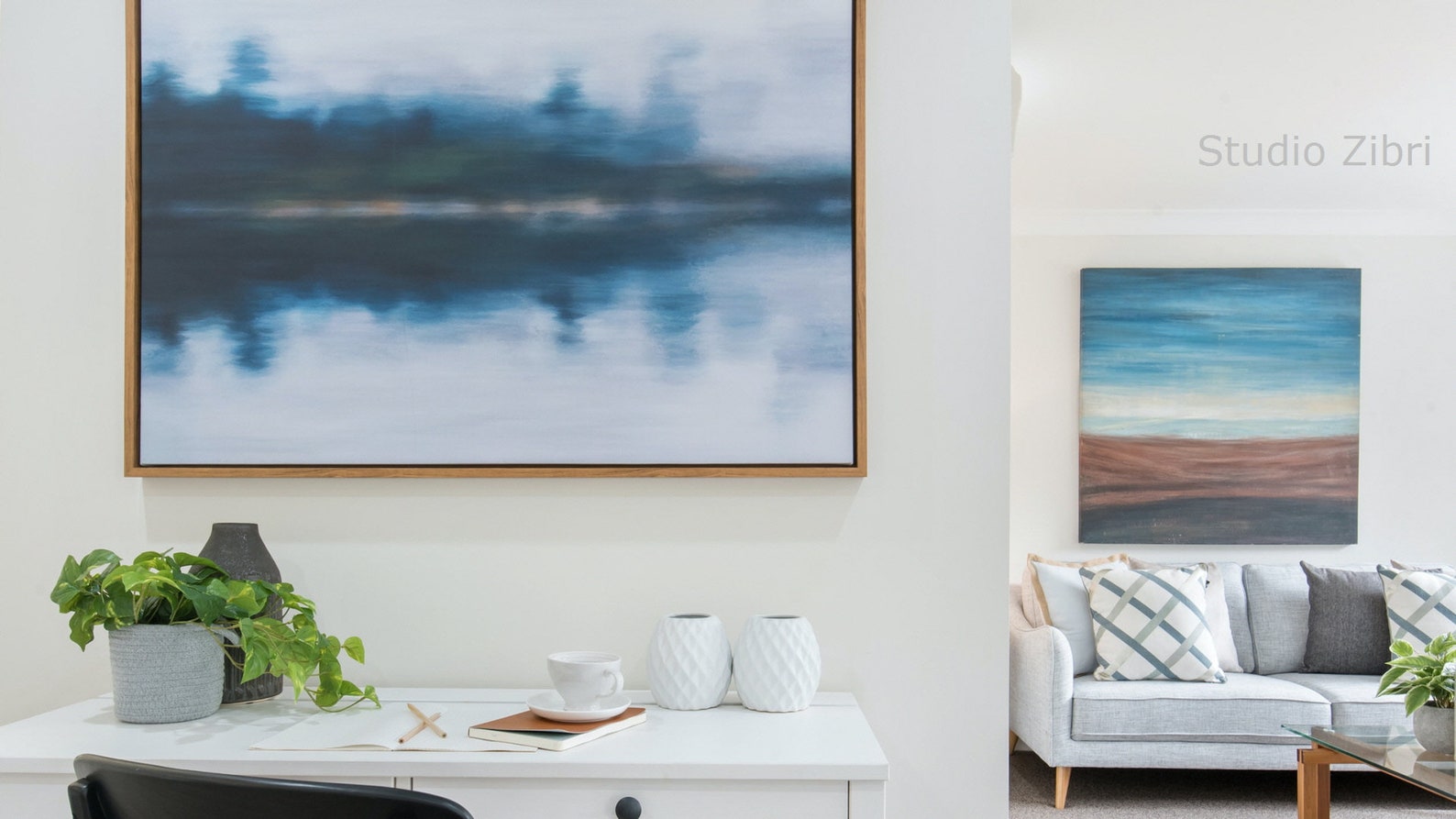 Gallery Wall Zoom Background Pack III for Online Meetings, Virtual