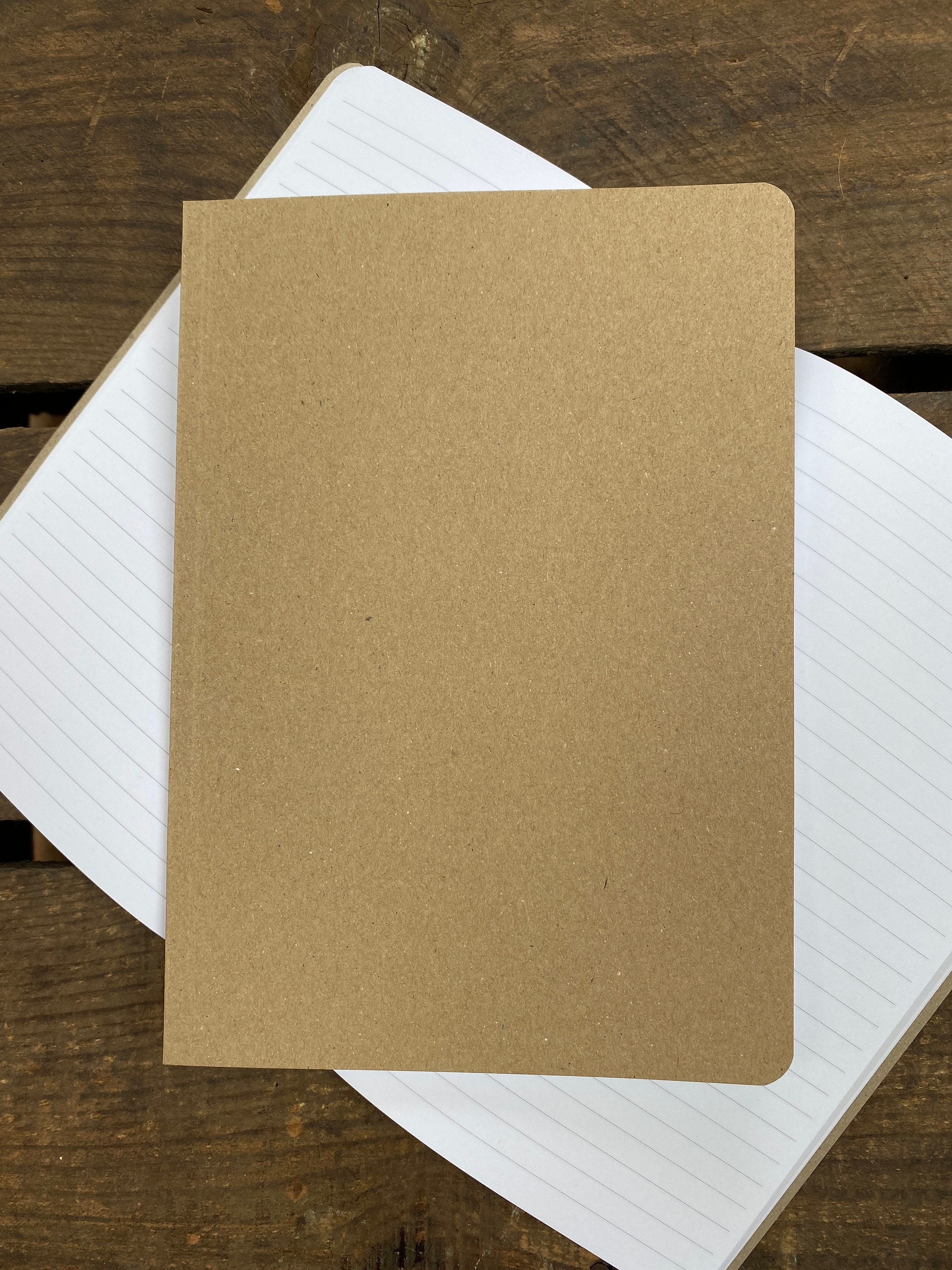 Recycled A5 Kraft Notebook Made in UK Natural Etsy UK