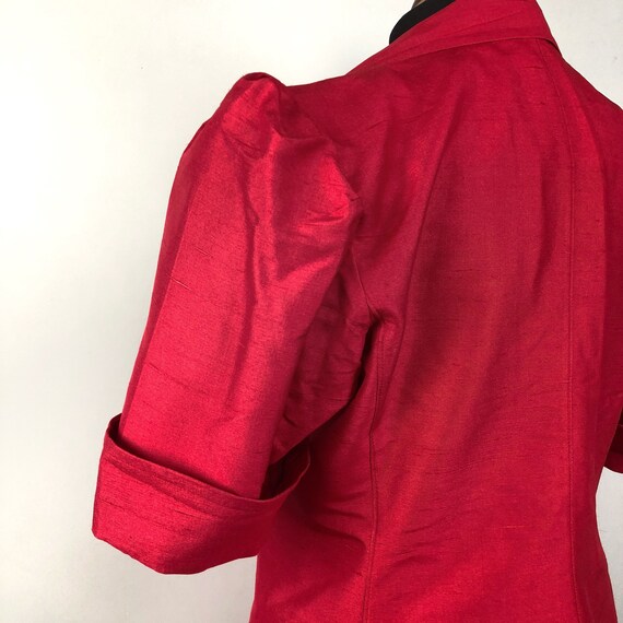 YVES SAINT LAURENT Vintage Red Two Pieces Skirt S… - image 3