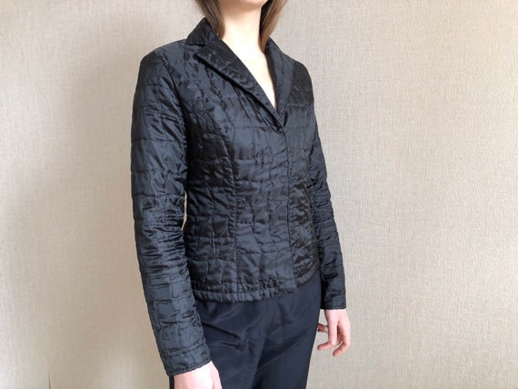 Vintage Anne Fontaine Black Quilted 