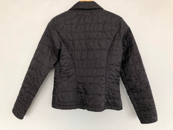 Vintage Anne Fontaine Black Quilted Shirt Size 1 … - image 6