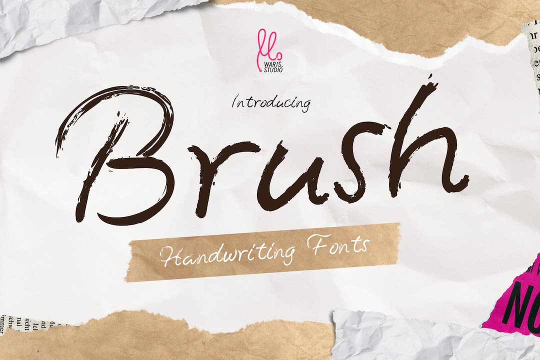 WK Brush Font: Handwritten Style (digital Download) - Etsy
