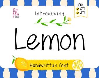 Tipografía manuscrita WK Lemon, estilo peculiar, tipografía divertida, paquete de marca moderno