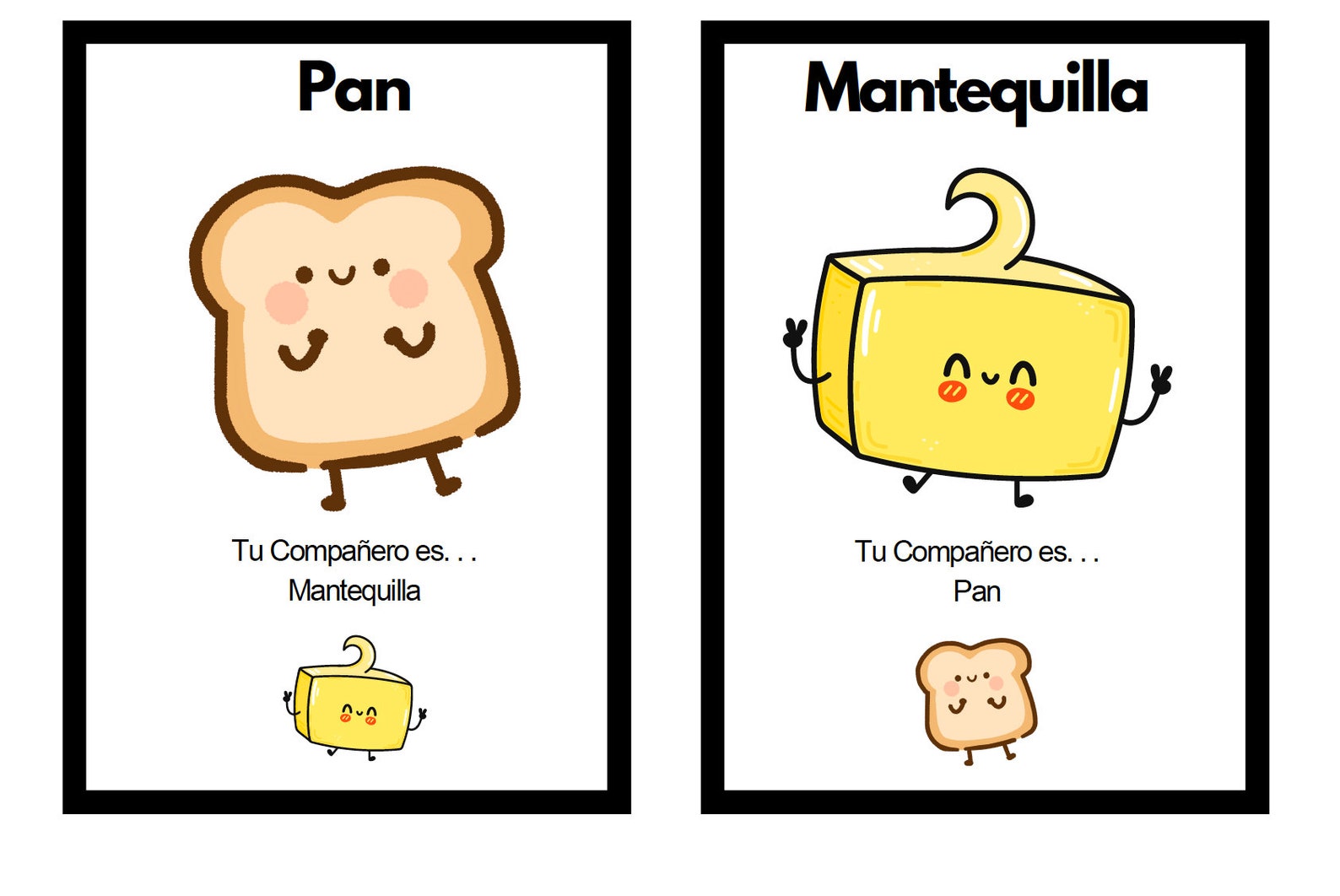 Peanut Butter and Jelly Partner Pairing Cards Classroom Decor Classroom ...