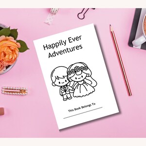 Printable Kids Wedding Activity Book, Wedding Busy Book, Instant Download PDF Wedding Activity Book
