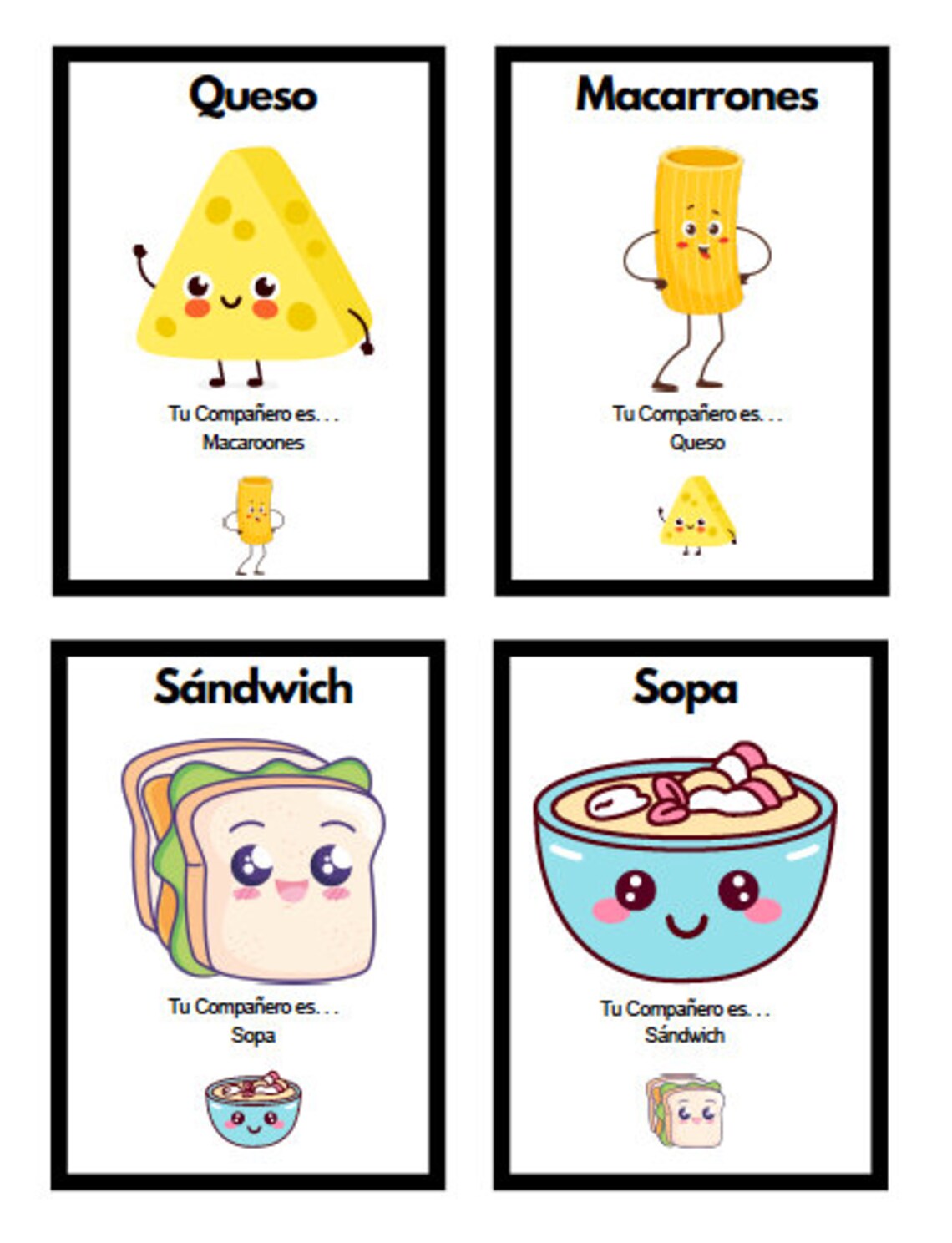 Peanut Butter and Jelly Partner Pairing Cards Classroom Decor Classroom ...