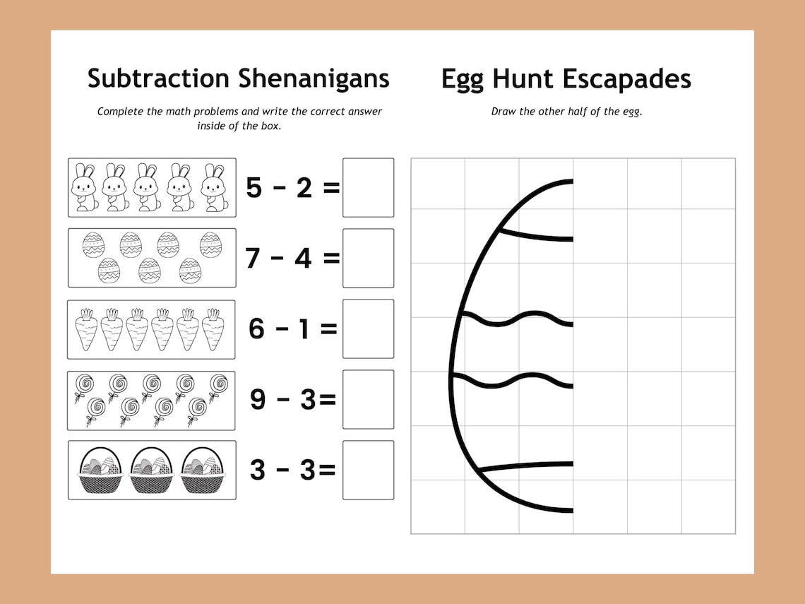 Easter Coloring Pages, Quick and Easy Printable PDF Activity for Kids 20 Spring, Flower, Easter ...