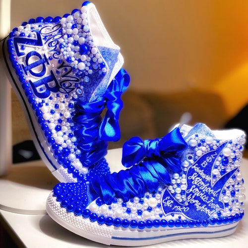 Custom Zeta Phi Beta Bling Shoe Etsy