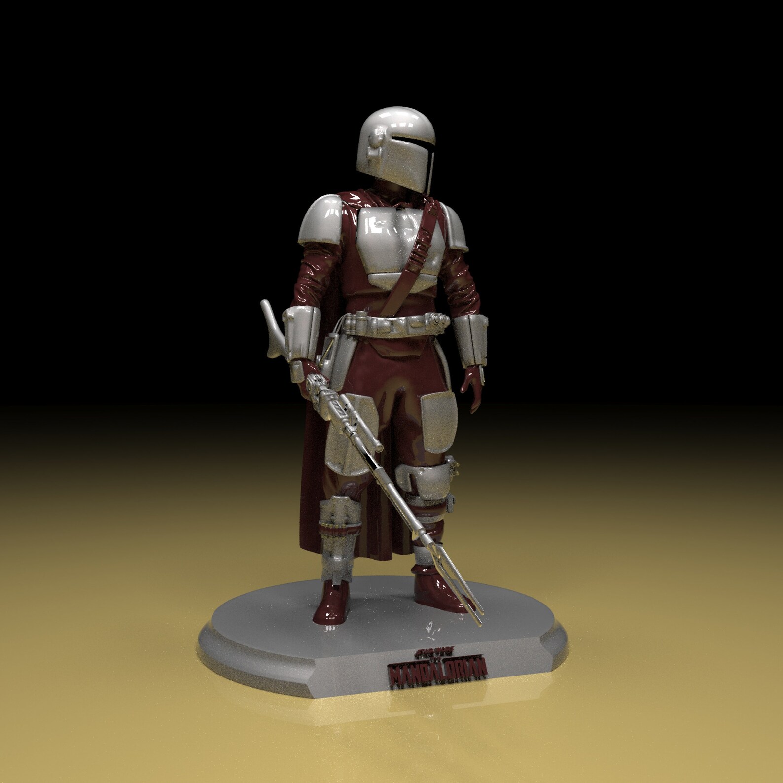 Mandalorian Star Wars series 3D Model Ready to Print Stl