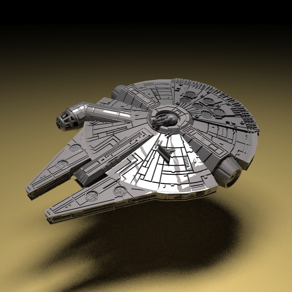 Millennium Falcon 3D Print Model STL File For 3D PrinterHigh Etsy