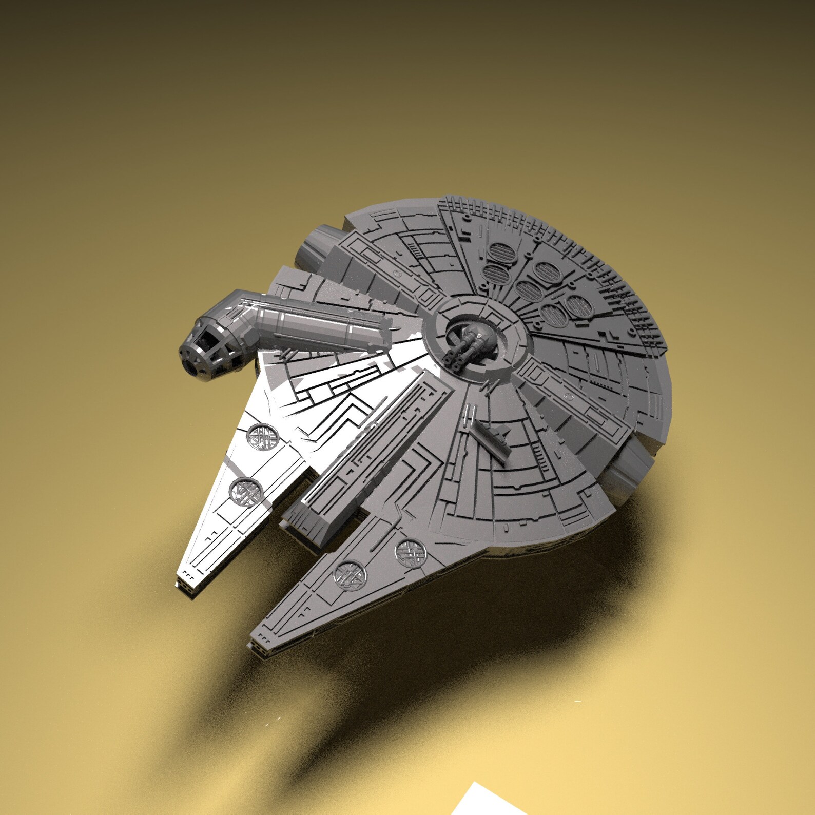 3D Printable Millennium Falcon