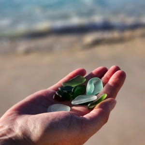 Sea Glass Art Guide, Beach Craft Tutorial, Beginner DIY Ebook (Digital Download)